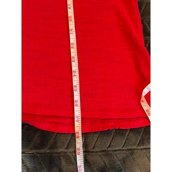 Avenue Coral Textured Knit Button Down Cap Sleeve Size 18/20 - Picture 6 of 8